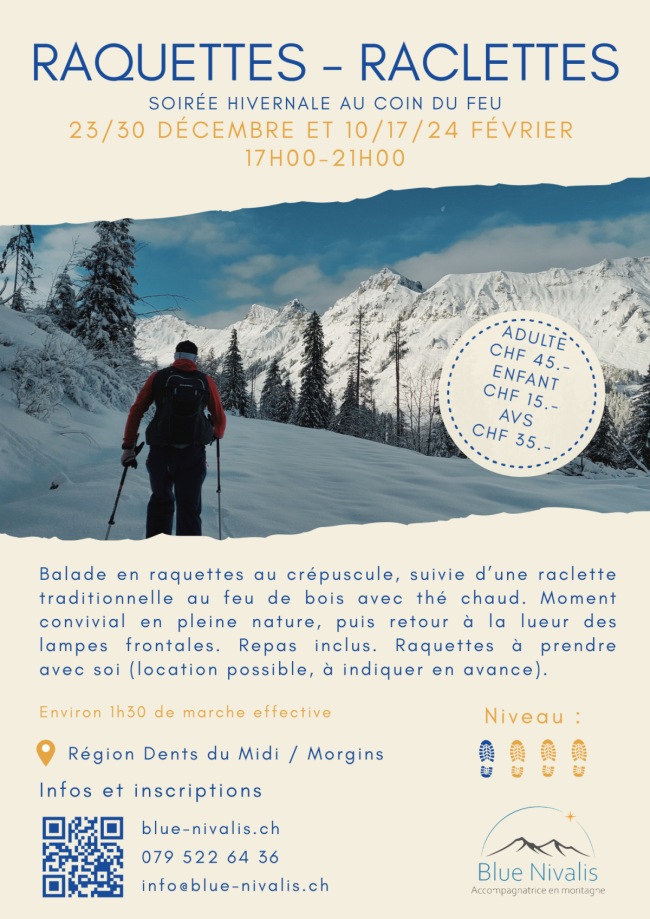 Raquettes - Raclettes au feu de bois 