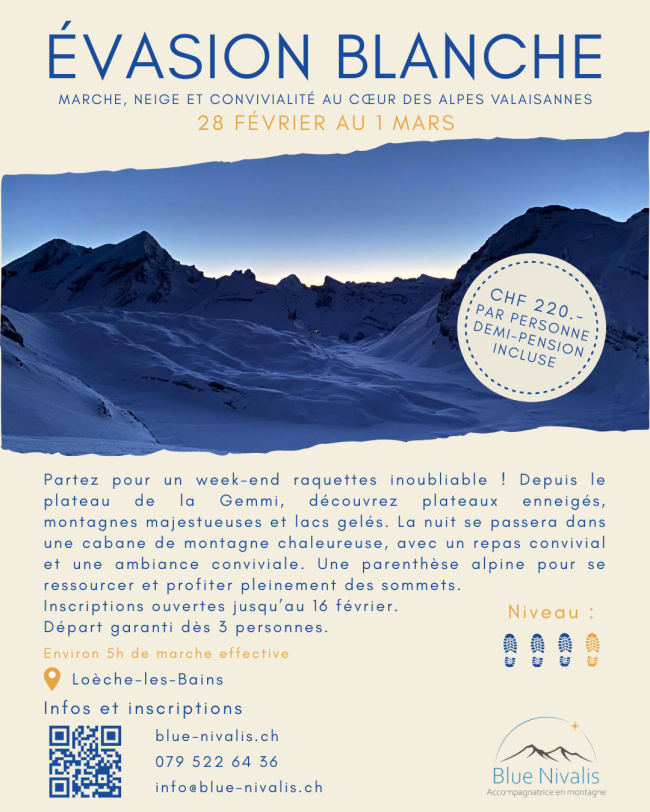 Evasion blanche à la Gemmi - 28 février au 1 mars