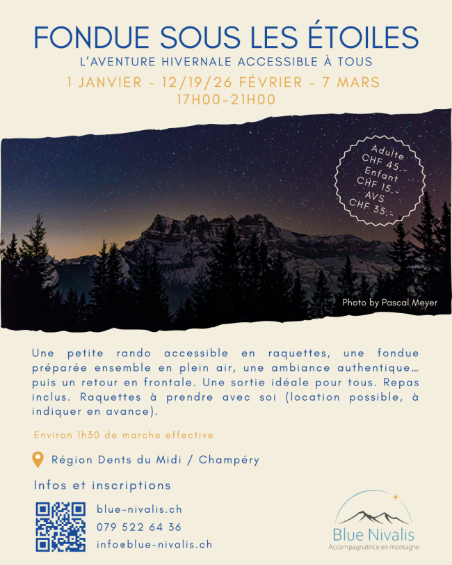 Fondue sous les étoiles